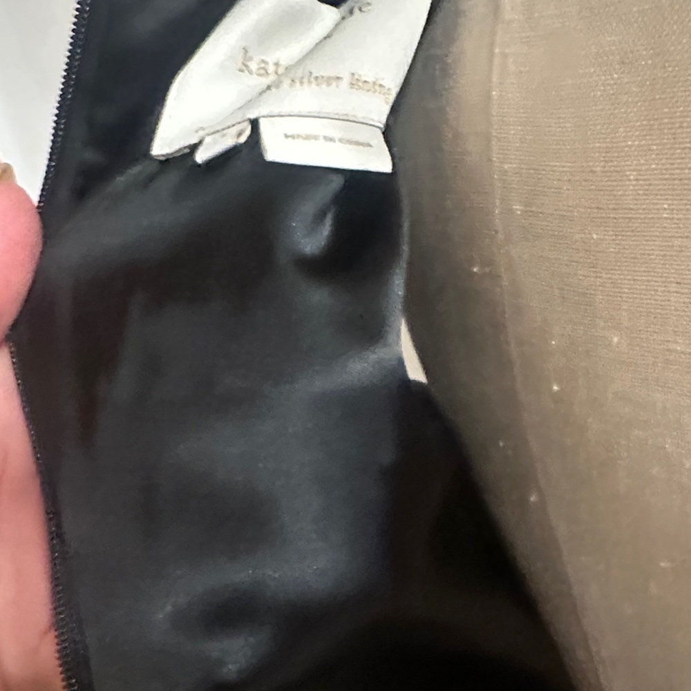 Kate Spade Silk Black Midi Dress with cowl neck and Bow waist detail - Picture 12 of 13